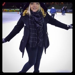 Women's Calvin Klein black peacoat